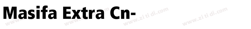 Masifa Extra Cn字体转换